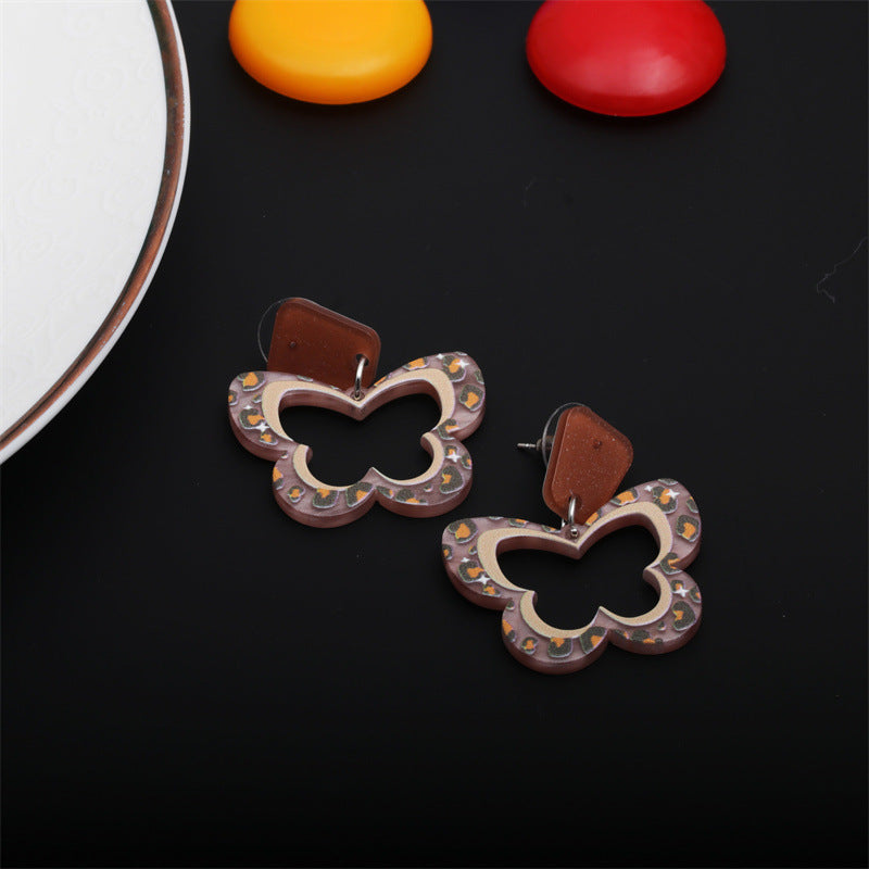 Venta al por mayor Pendientes De Mariposa De Acrílico